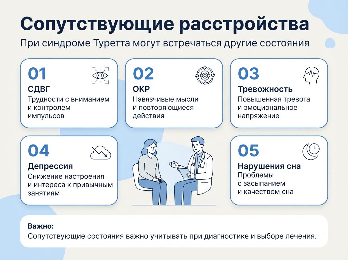 Лечение синдрома Туретта в Понизовке инфографика